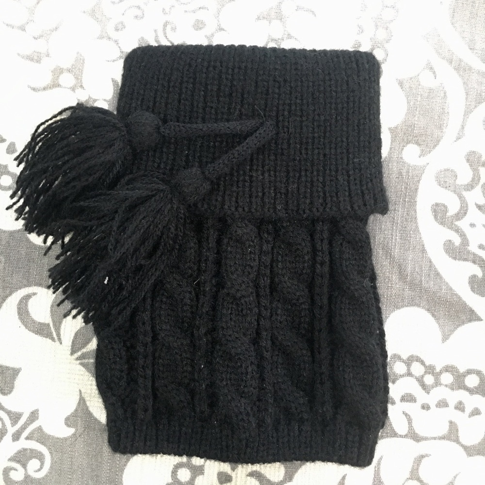 Black boot cuffs